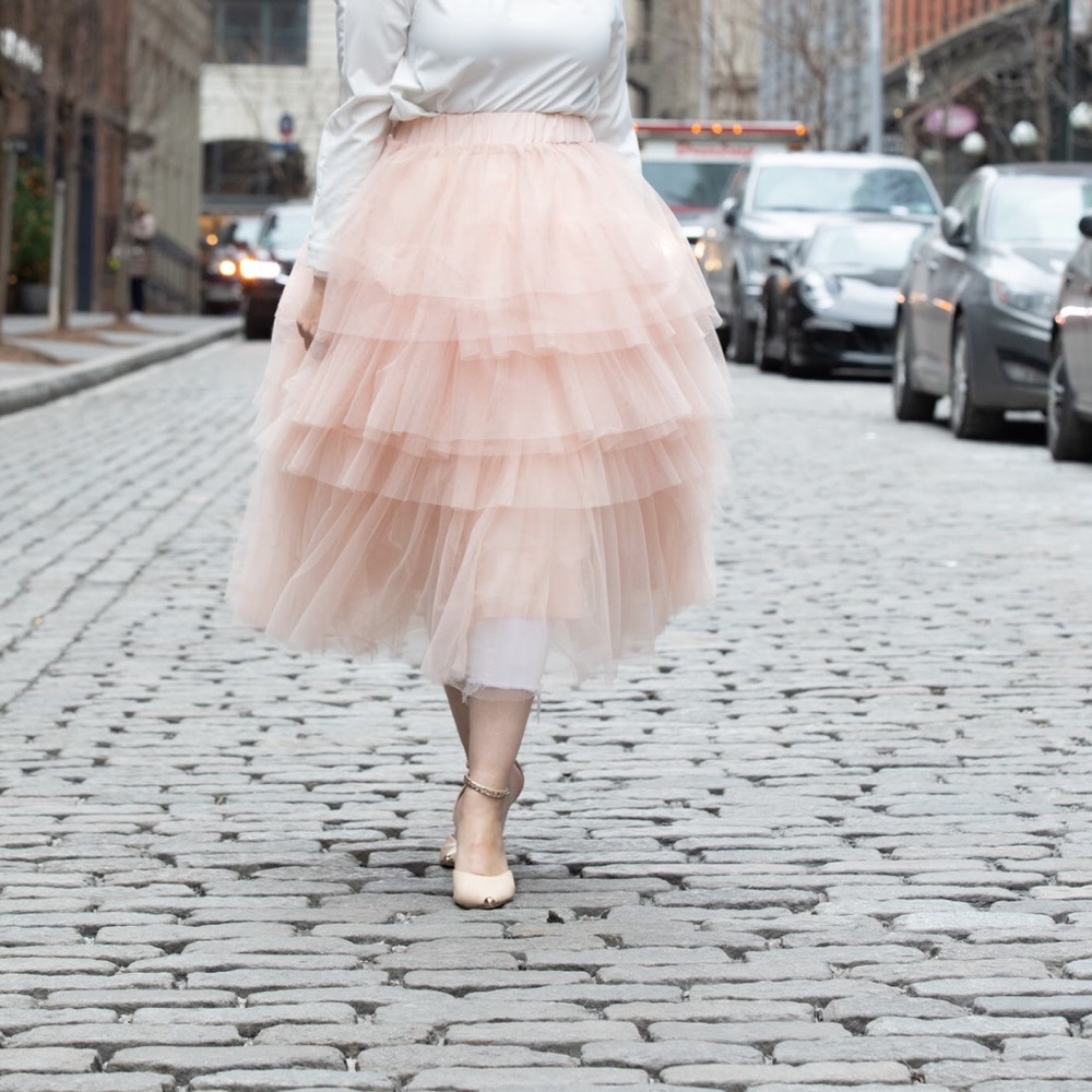 Chicwish blush skirt